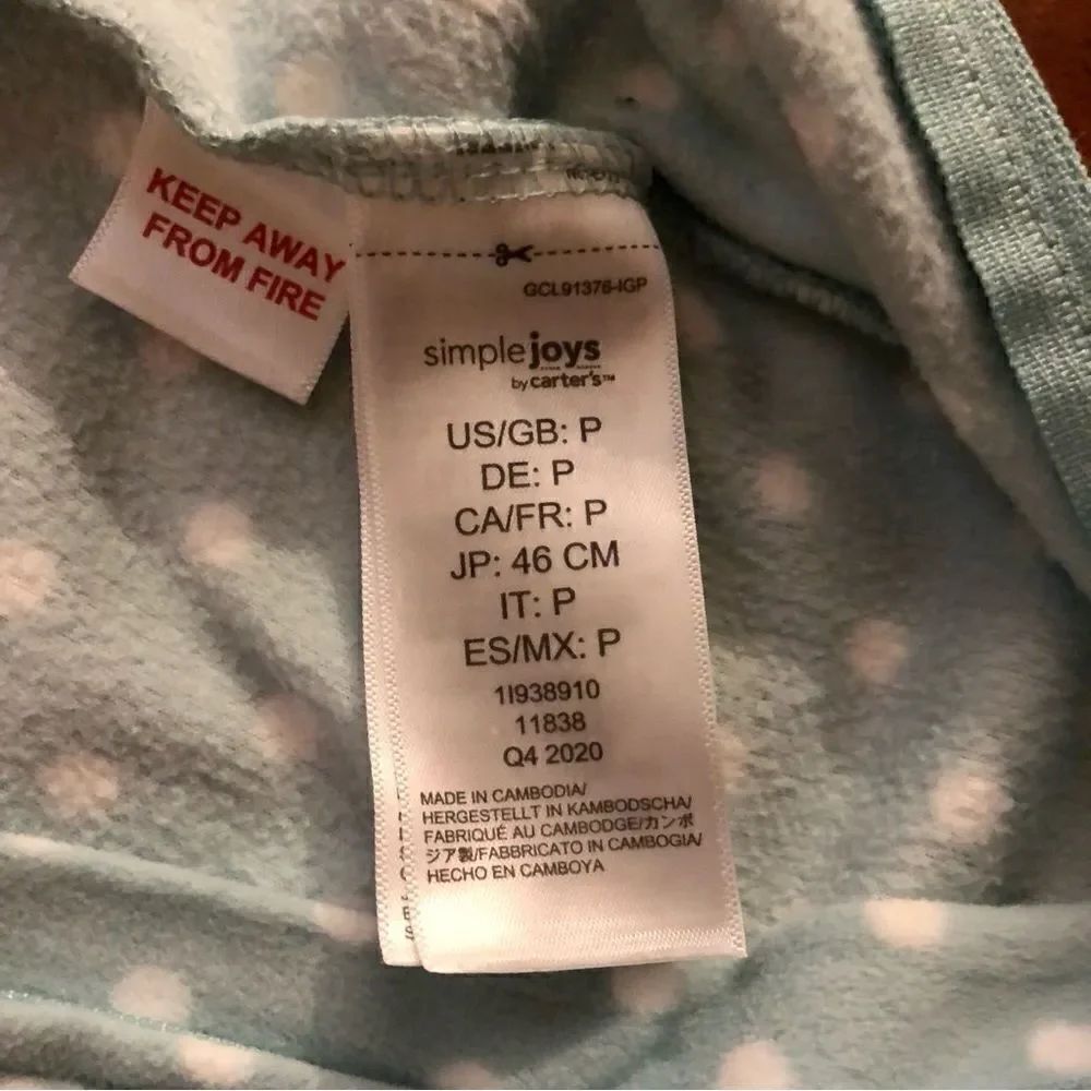 Simple Joy By Carter’s Bundle of Two Footies for Preemies - Picture 10 of 16
